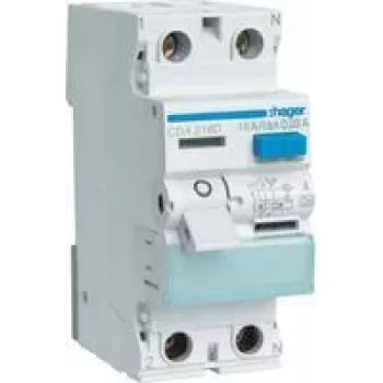 HAGER CDA216D Diferencialinis automatinis jungiklis 2 poliai 16A 30mA 6kA