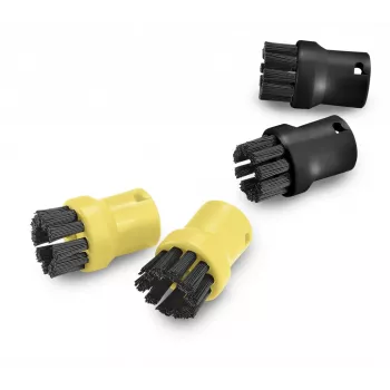 Kärcher šepečių rinkinys garo generatoriams 2.863-264.0, apvalūs plastikiniai šepečiai 26×26×40 mm, 4 vnt.