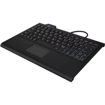 Klaviatūra KeySonic KSK-3210ELU (DE) laidinė USB QWERTZ vokiška juoda