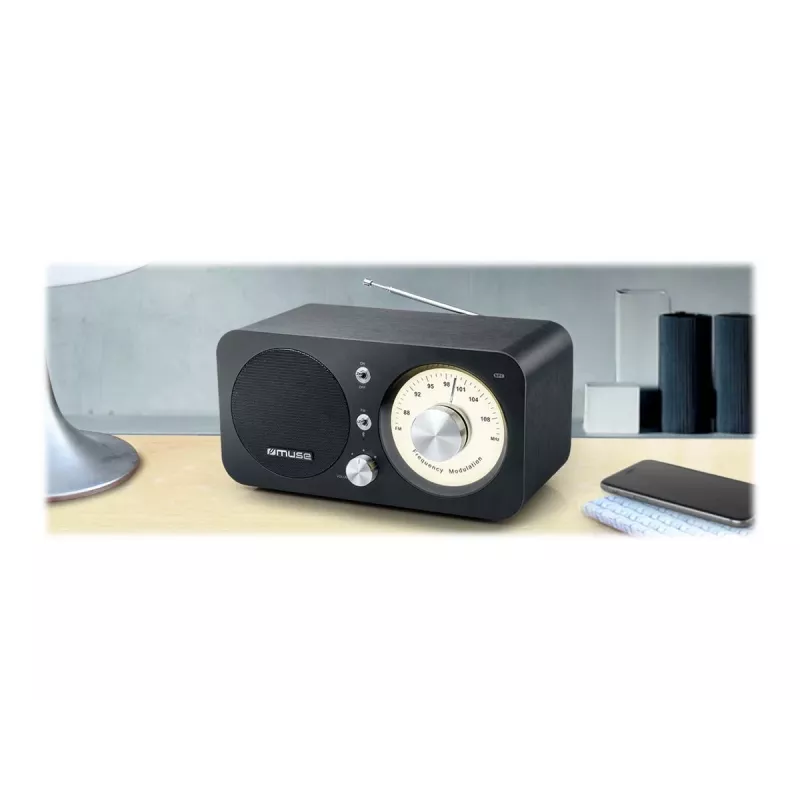 Muse M-095 BT | Bluetooth garsiakalbis su FM radiju | NFC | Juoda