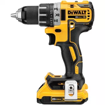 Gręžtuvas su sukimo funkcija DeWalt DCD791D2-QW, 18V Li-Ion, 2×2Ah akumuliatoriai, 13 mm greito užveržimo griebtuvas, 70 Nm, 1,5 kg