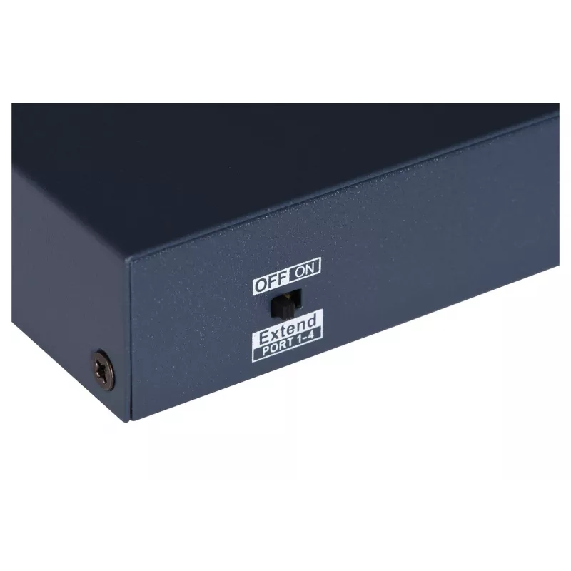 Hikvision DS-3E0106HP-E nevaldomas Fast Ethernet (10/100) komutatorius su PoE, mėlynas