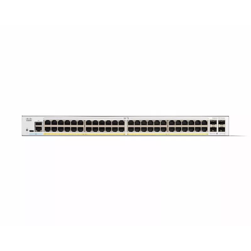 Valdomas jungiklis Cisco Catalyst 1300-48P-4G 48 prievadų GE PoE 4x1GE SFP
