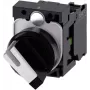 Priekinis žiedas pasukamam selektoriui plastikinis juodas/baltas 1 x 90° Siemens SIRIUS ACT 3SU1100-2BF60-1BA0