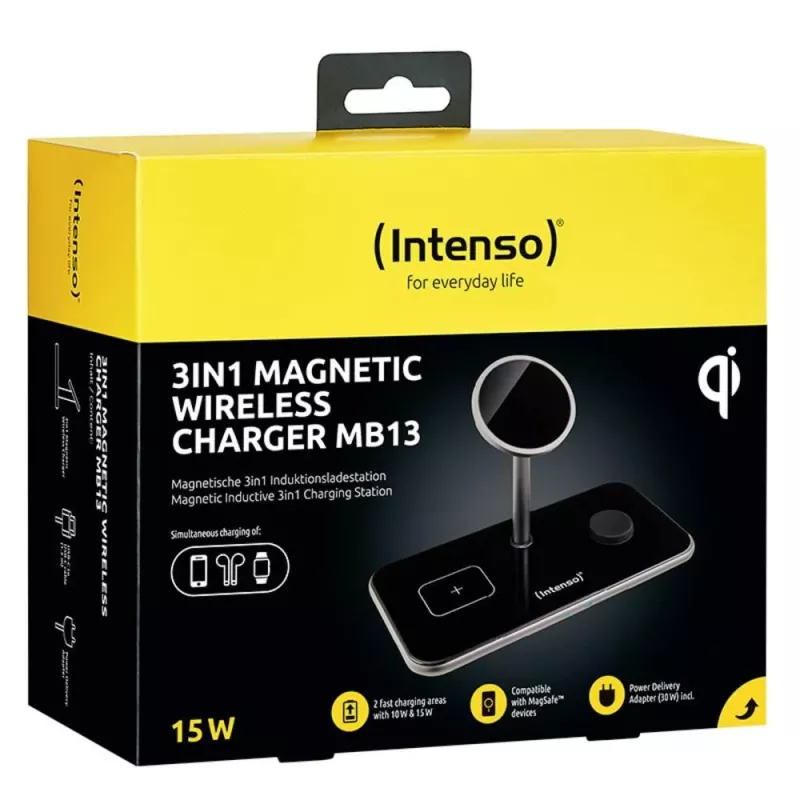 Intenso MB13 3 viename belaidis magnetinis greito įkrovimo stovas