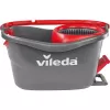 Šluota VILEDA EasyWring & Clean Turbo, raudonas technopolimero kibiras, nuimama skalbiama mikropluošto galvutė, kietoms grindims