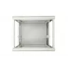 Extralink sieninis spintos stovas 9U 600x600 ASP pilkas, metalinės durys