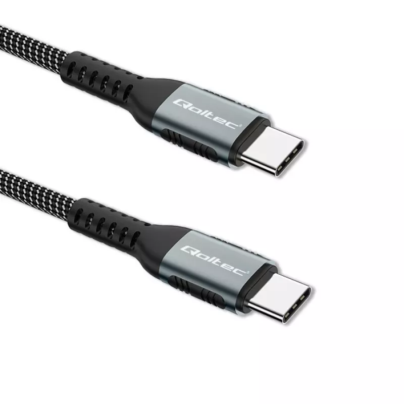 USB laidas Qoltec 52358 1,5 m USB C juodas USB 2.0 0,48 Gbit/s