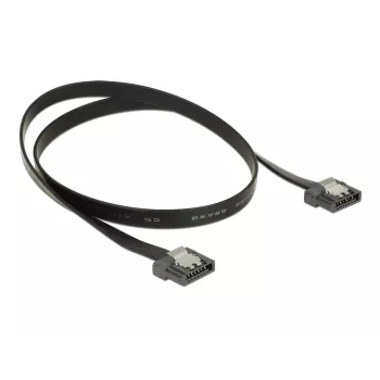 SATA kabelis DeLOCK 83841 0,5 m SATA III 7 kontaktų juodas