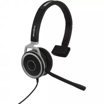 Plaustinė ausinė Plusonic 6208-15.1P monaural USB ir 3,5 mm lizdu