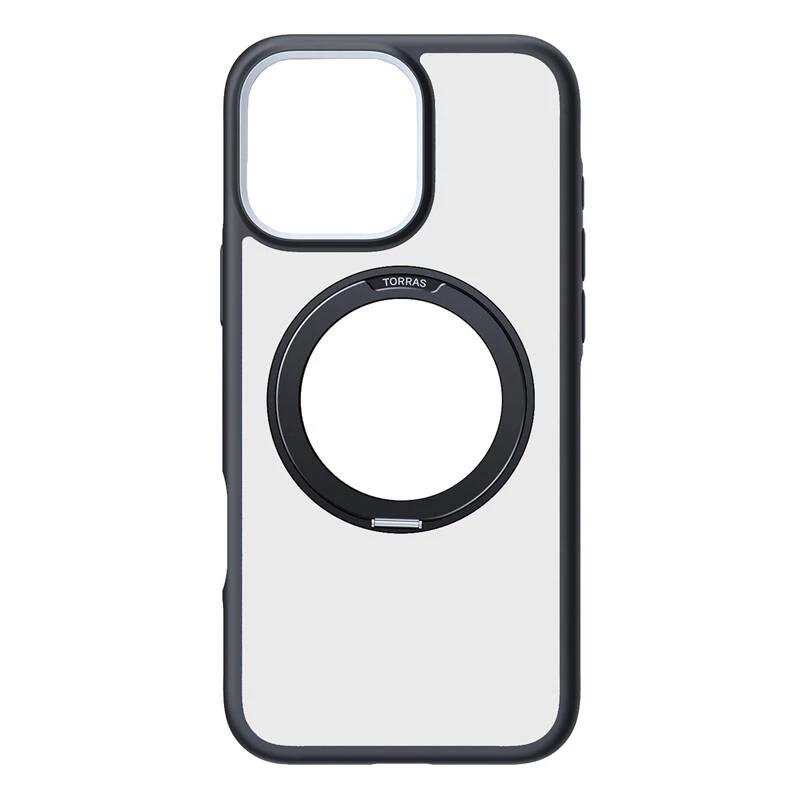 Dėklas Torras Ostand R Fusion iPhone 16 Pro Max — Juodas