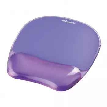 Pelėdos kilimėlis Fellowes Crystals Gel su gelio riešo atrama, violetinis, 202×230 mm, 32 mm storio