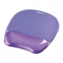 Pelėdos kilimėlis Fellowes Crystals Gel su gelio riešo atrama, violetinis, 202×230 mm, 32 mm storio