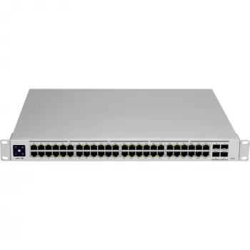 Valdomas tinklo jungiklis Ubiquiti UniFi USW-PRO-48, L2/L3, Gigabit Ethernet (10/100/1000), 1U, sidabrinis