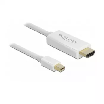 Vaizdo kabelio adapteris DeLOCK 83707 Mini DisplayPort į HDMI 2 m Baltas