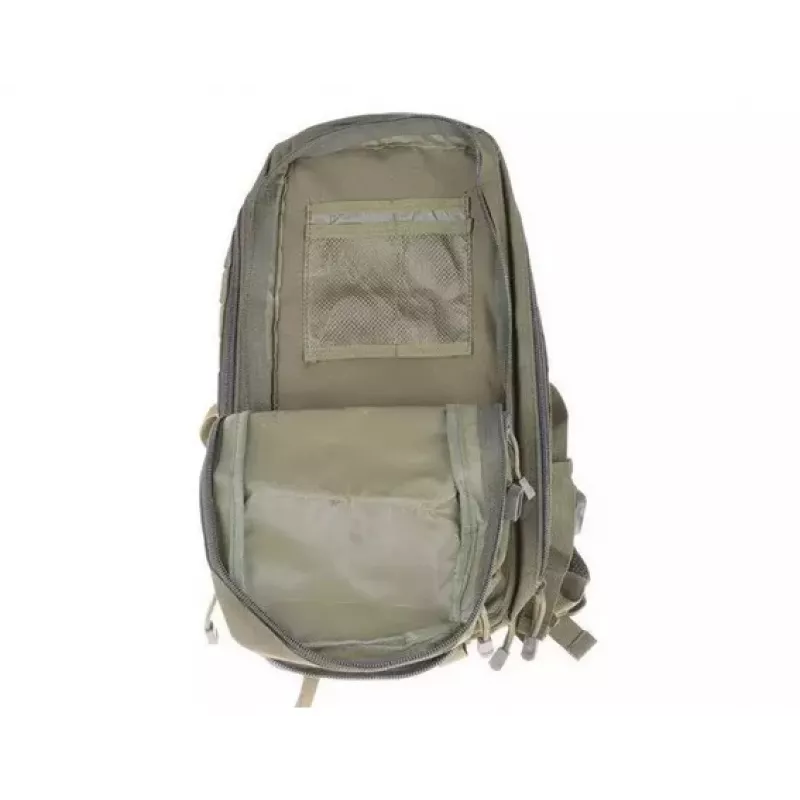 Taktinė kuprinė GFC Assault Pack GFT Olive Green GFT-20-008352, 25 L, nailonas, lazeriu pjaustyta, 450×210×200 mm