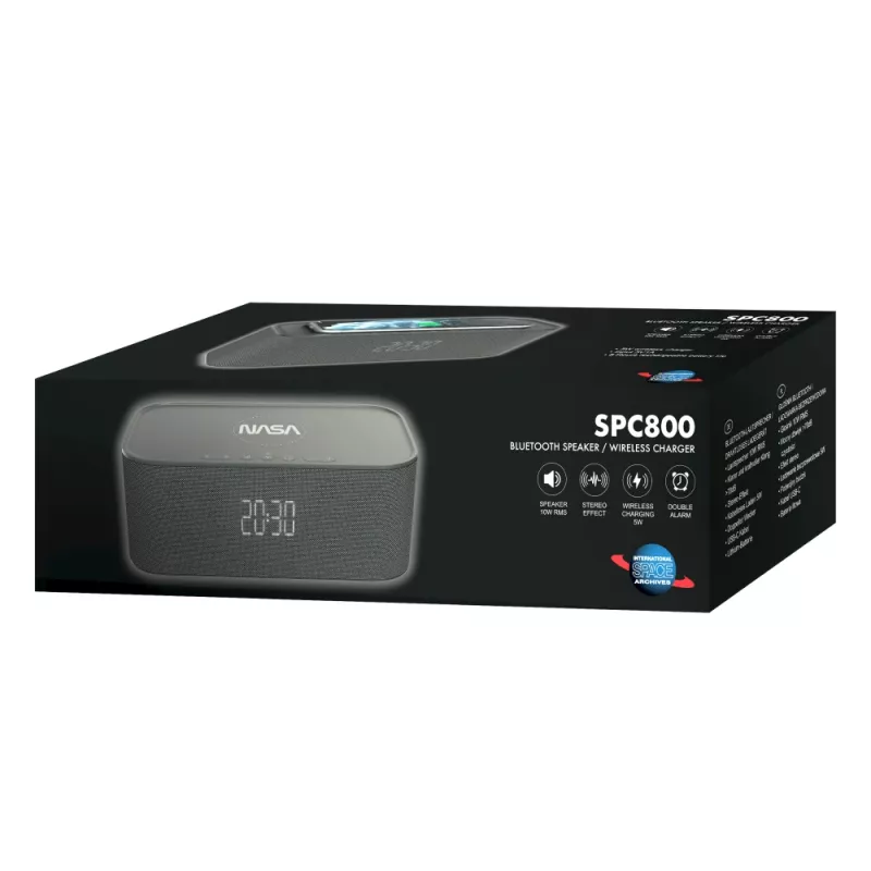 NASA SPC800 Bluetooth garsiakalbis / žadintuvas / belaidis įkroviklis