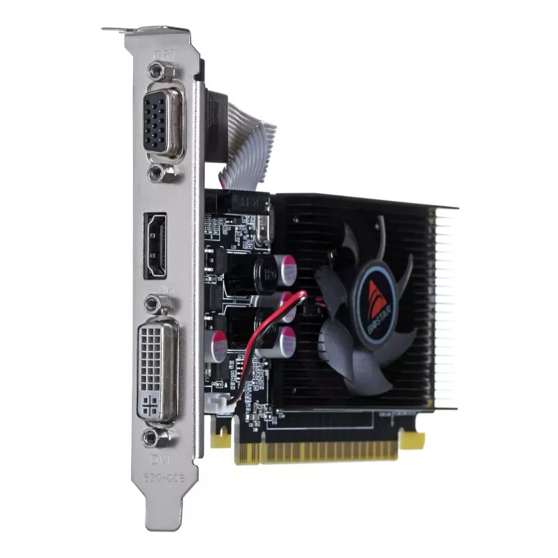Vaizdo plokštė BIOSTAR GeForce GT 610 – 2 GB GDDR3, 64 bitų, PCIe x16, 700 MHz