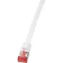 Logilink SlimLine - Pataisos laidas - RJ-45 (S) į RJ-45 (S) - 20 m - U/FTP, PiMF - CAT 6 - Formuotas, Su apsauga nuo užkabinimo, Plokščias - Baltas (CF2111S)