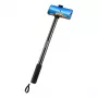 Puluz PU641B metalinis selfie strypas 2 m, juodas, skirtas Insta360 One RS/X2/X3/X4