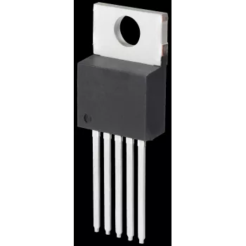 Žeminamasis įtampos reguliatorius Texas Instruments LM2575 HVT-5.0, fiksuota 5,0 V išėjimo įtampa, įėjimas 4–60 V, korpusas SO-220-5