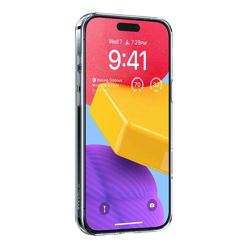 Apsauginis dėklas Torras Ostand Pro, iPhone 16 Plus, permatomas, plonas, TPU/PC