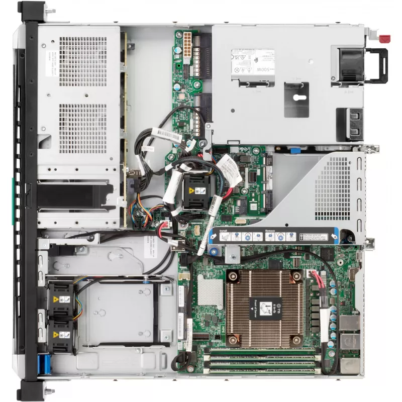HP ProLiant DL20 Gen11 serveris E-2434 3.4GHz 4c 1P 32GB-U 4SFF 2x480GB SATA SSD 800W PS EU