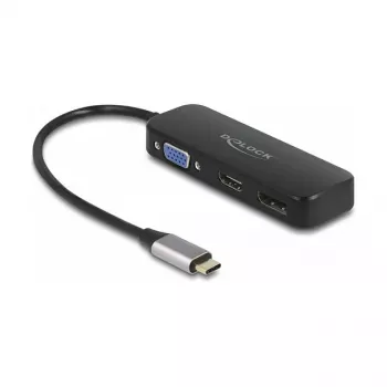 DeLOCK USB-C adapteris į VGA HDMI DisplayPort 4K 60 Hz