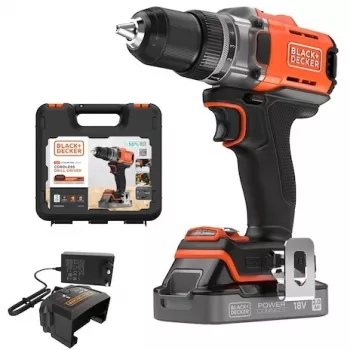 Belaidis gręžtuvas-suktuvas Black & Decker BCD382D1XK 18V 2Ah akumuliatorius