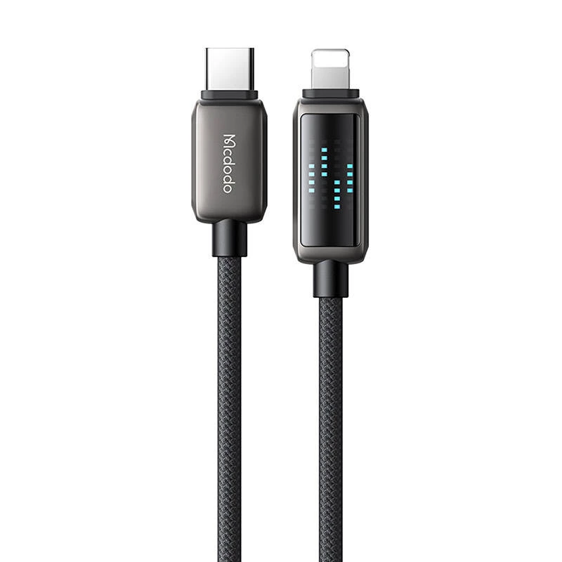 USB-C į Lightning laidas Mcdodo CA-2630 36W galios tiekimas, LED ekranas, 1,2 m