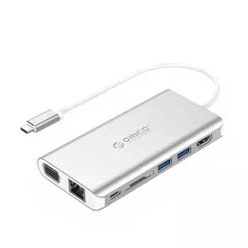 ORICO XC-304-SV-PRO USB 3.0 4 prievadų aliumininis dokas