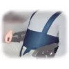 Stabilizacinis diržas neįgaliojo vežimėliui Aston Secubac IV 681022 — tekstilinis, reguliuojamas Velcro, 150 cm ilgio, 20 cm pločio, mėlynas