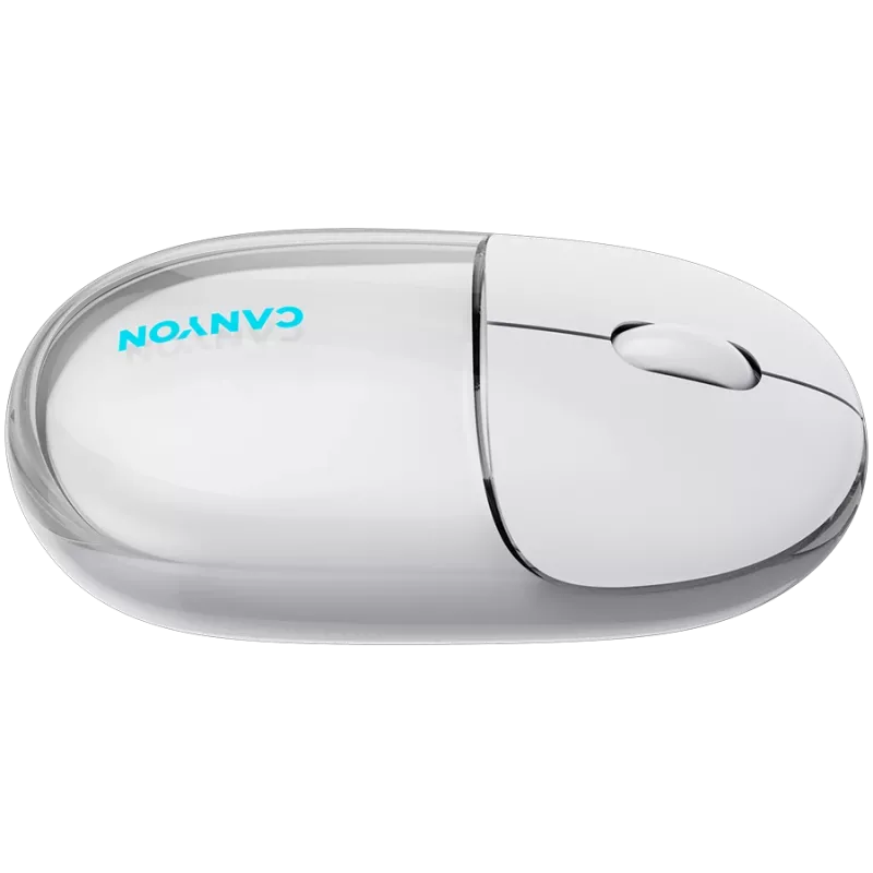 CANYON pelė OnClick 24 BT / belaidė permatoma balta