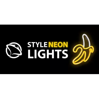 Dekoratyvinė neoninė šviesa MANTA SNL01WHT – ryškus spalvingas dizainas, montuojama ant sienos