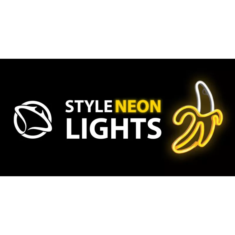 Dekoratyvinė neoninė šviesa MANTA SNL01WHT – ryškus spalvingas dizainas, montuojama ant sienos