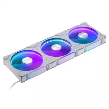 Phanteks D30-140 140 mm baltas PWM korpuso ventiliatorius 3 vnt. rinkinys — 140x30 mm, 250–1800 RPM, FDB