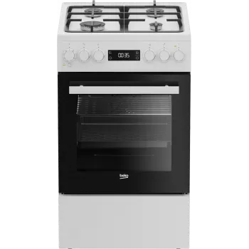 Kombinuota dujinė viryklė su elektrine orkaite BEKO FSM51339DWDS 50 cm, balta, energijos klasė A