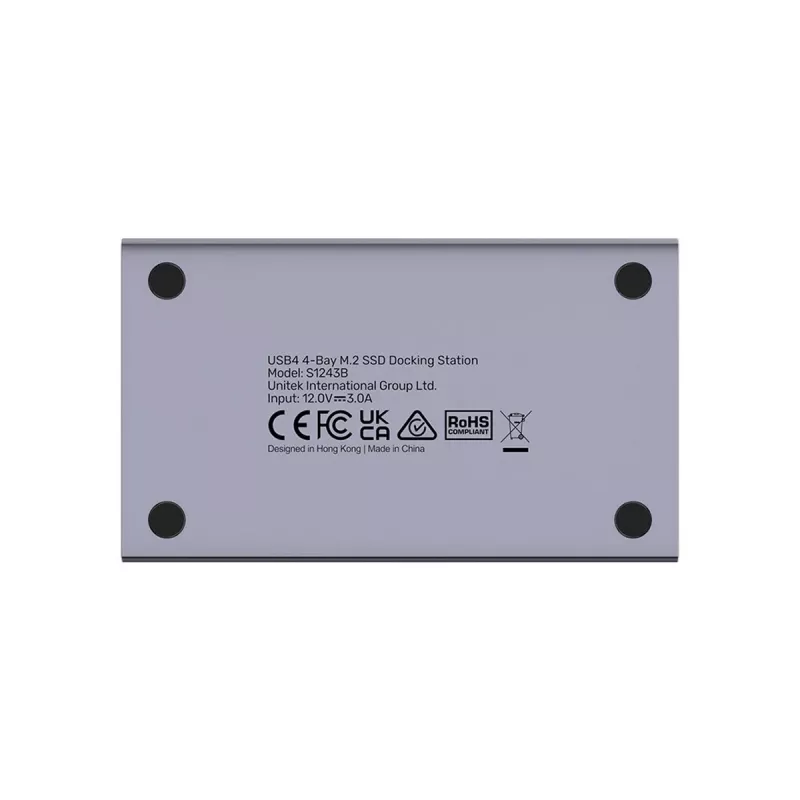 UNITEK USB4 4-jų lizdų M.2 SSD doko stotelė