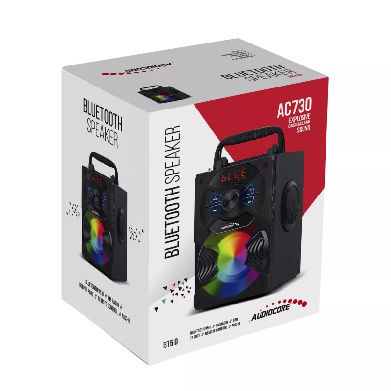 Belaidis garsiakalbis Bluetooth Audiocore AC730, juodas