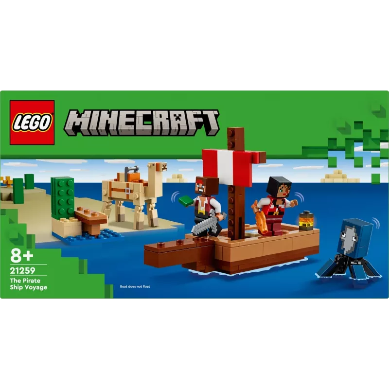 LEGO MINECRAFT 21259 „Piratų laivo kelionė“