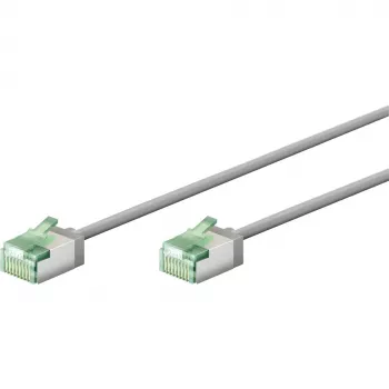 Goobay Ultra-Flexible CAT 8.1 Patch Cable slim U/FTP pilkas - itin trumpas kištukas 99,9% (74349)