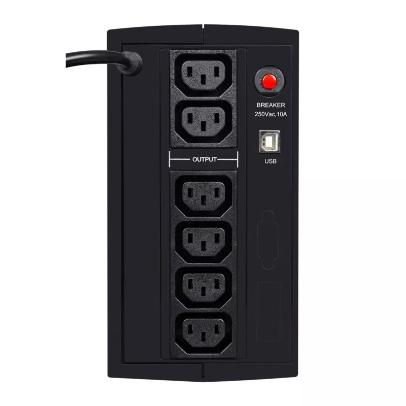 UPS EVER DUO 850 AVR USB - nepertraukiamo maitinimo šaltinis - AC 230 V - 550 W - 850 VA - vienfazis - 2 x Bleisure 5 Ah - USB - 6 išėjimo lizdai