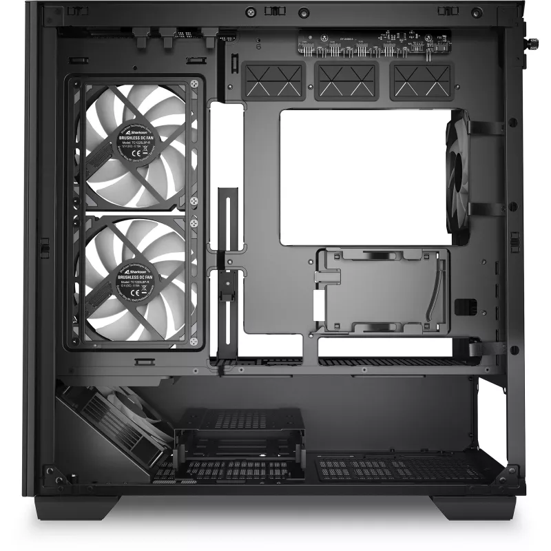 Korpusas Sharkoon Elite Shark CM100 bokštas Micro-ATX, be maitinimo šaltinio, juodas