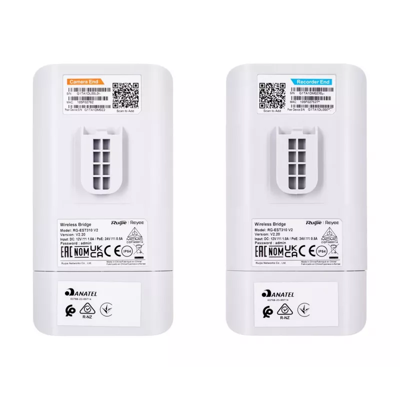Belaidis prieigos taškas Ruijie Networks RG-EST310 V2, 867 Mbit/s, balta, PoE