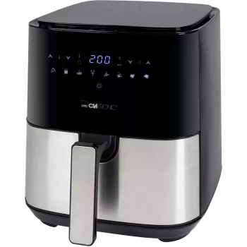Clatronic FR 3782 H Inox Air Fryer, 3.5L, 1500W, Stainless Steel/Black