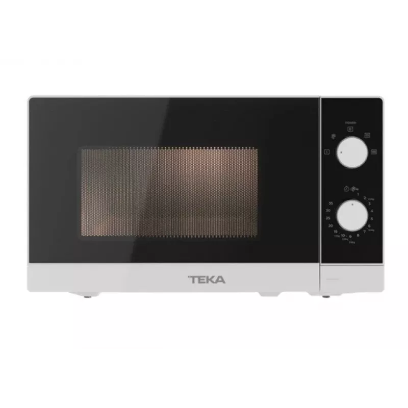 Mikrobangų krosnelė TEKA MW FS20 WH – stalviršinė, 20 L, 700 W, sukamoji rankenėlė, mechaninis laikmatis, 25,5 cm padėklas