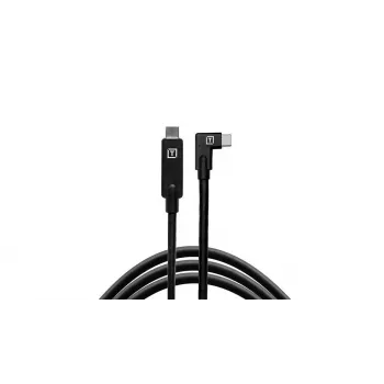 Tether Tools TetherPro USB-C į USB-C stačiu kampu juoda