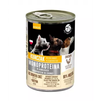 Šlapias šunų ėdalas PetRepublic Monoprotein Chicken 400g maišelis