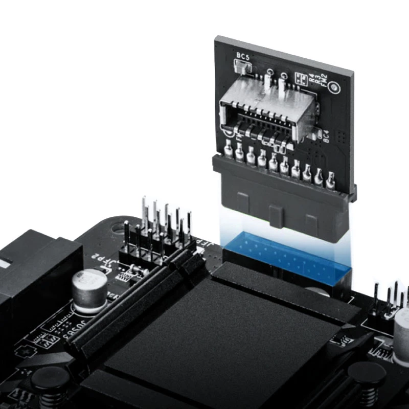 USB 3.0 adapteris GrauGear GG 18024 90° skydinis lizdas (stačiu kampu) Type A