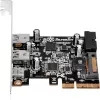 SilverStone ECU05 USB adapter PCIe 2.0 x2 Low Profile USB 3.1 Type C x1 + USB 3.0 x2 + USB 3.0 (vidinis) x2 (SST-ECU05)